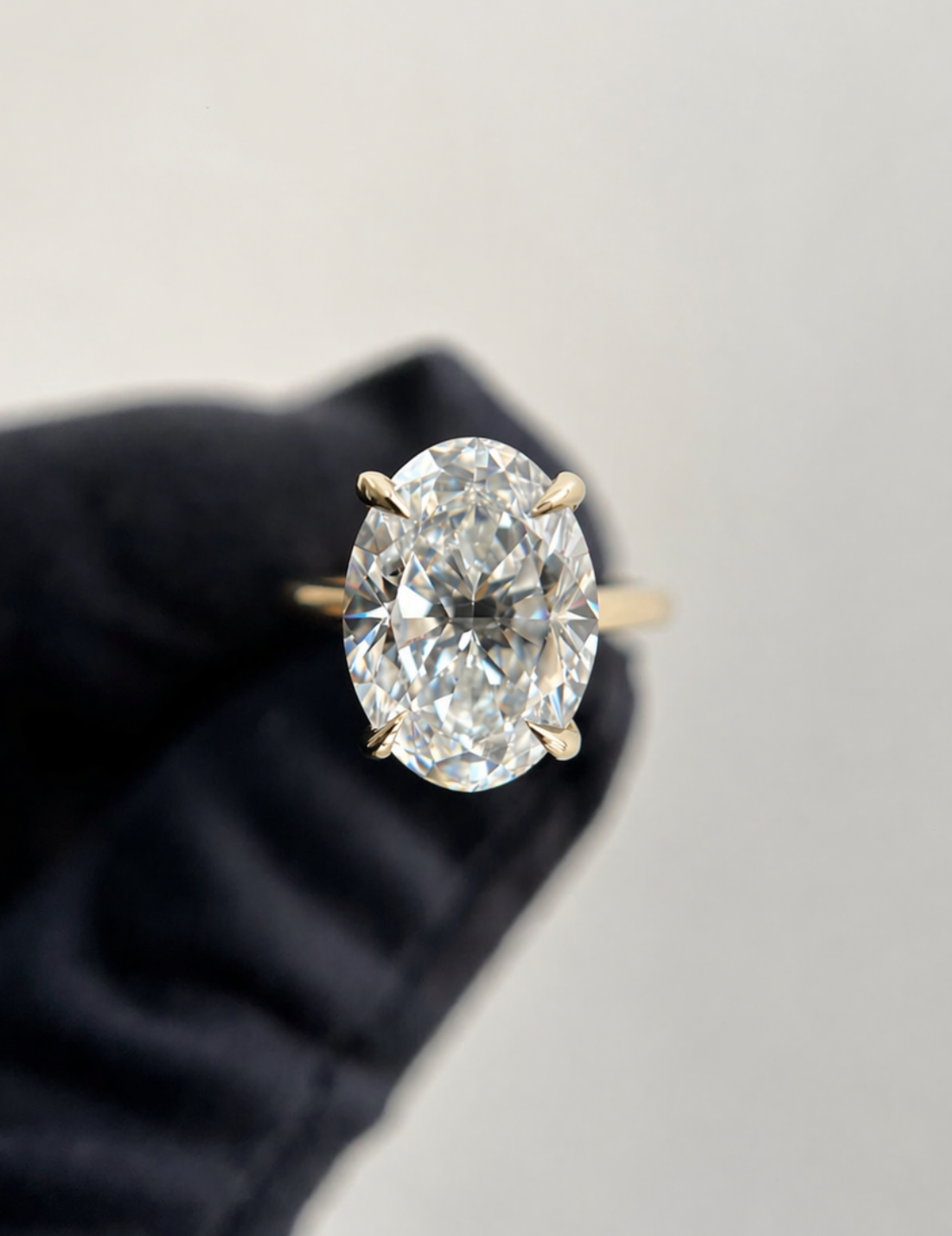 5ct Natural Oval Solitaire