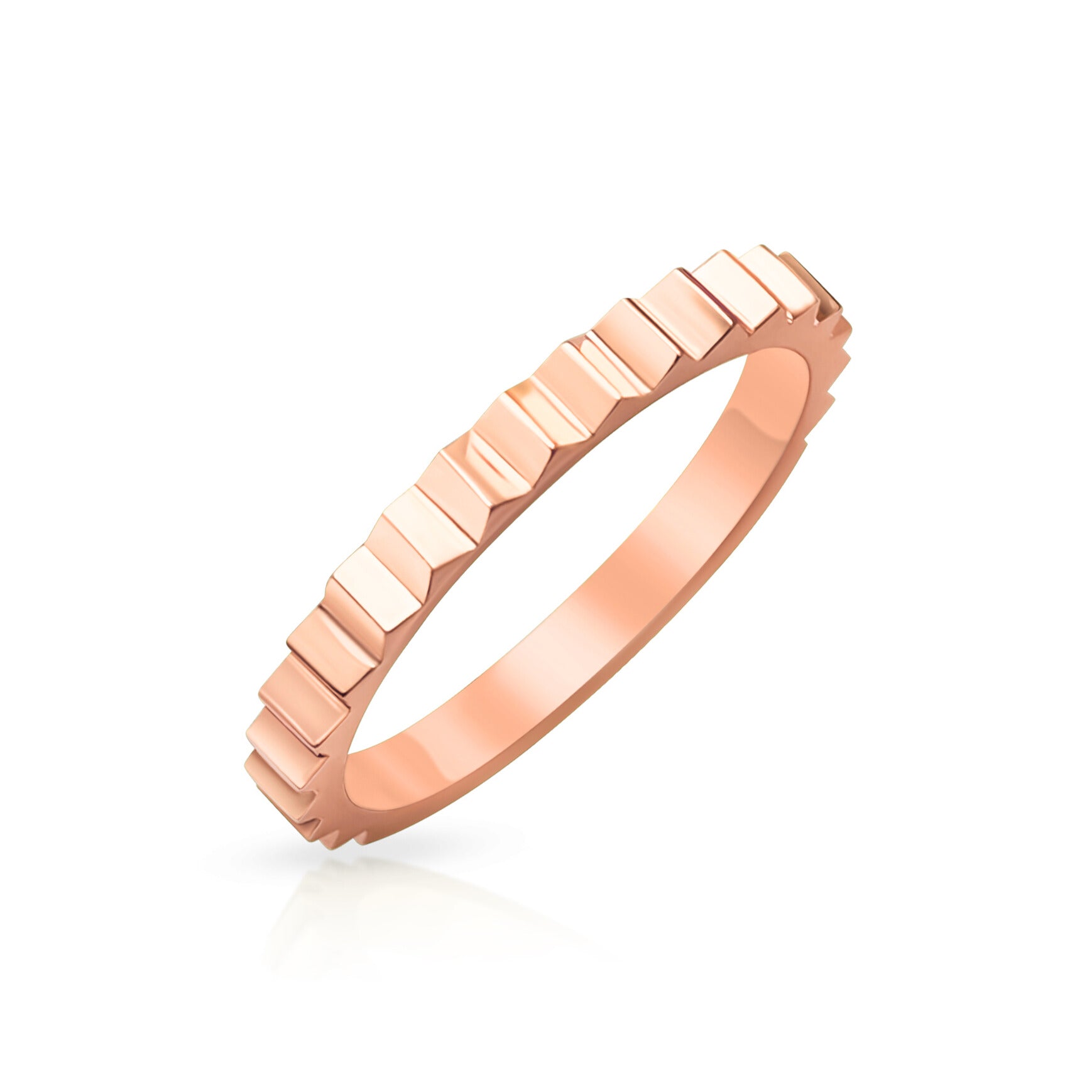 Faceted Gold Band