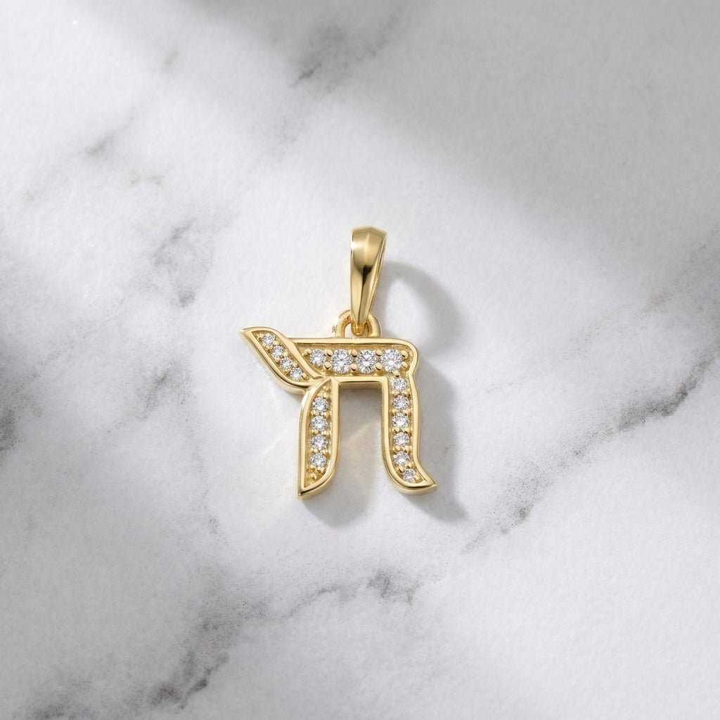 Diamond Chai Pendant