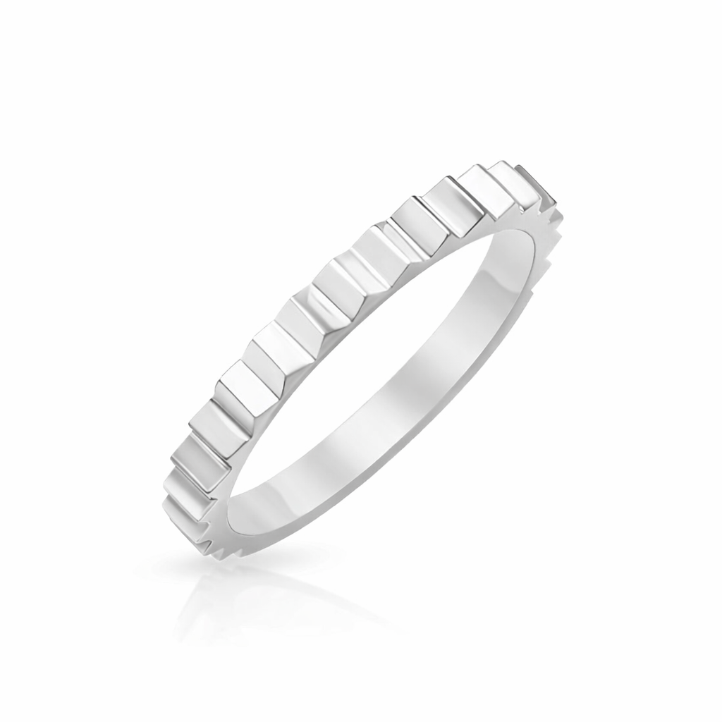 Faceted Gold Band