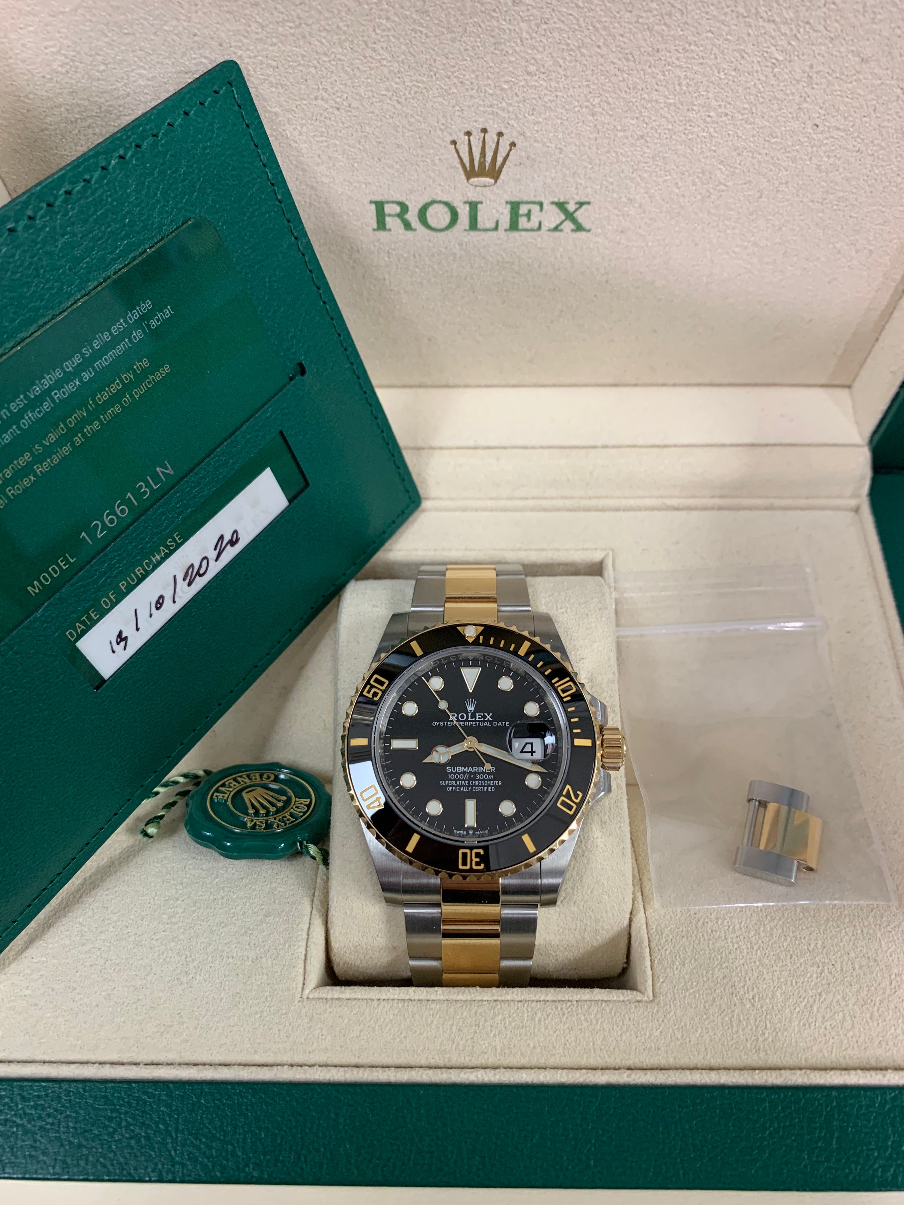 Rolex Submariner Date Two Tone Reference 126613LN