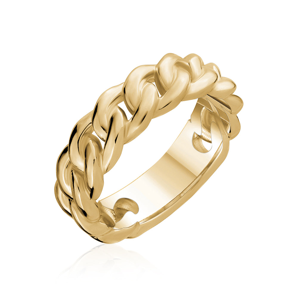 Bold Cuban Link Ring