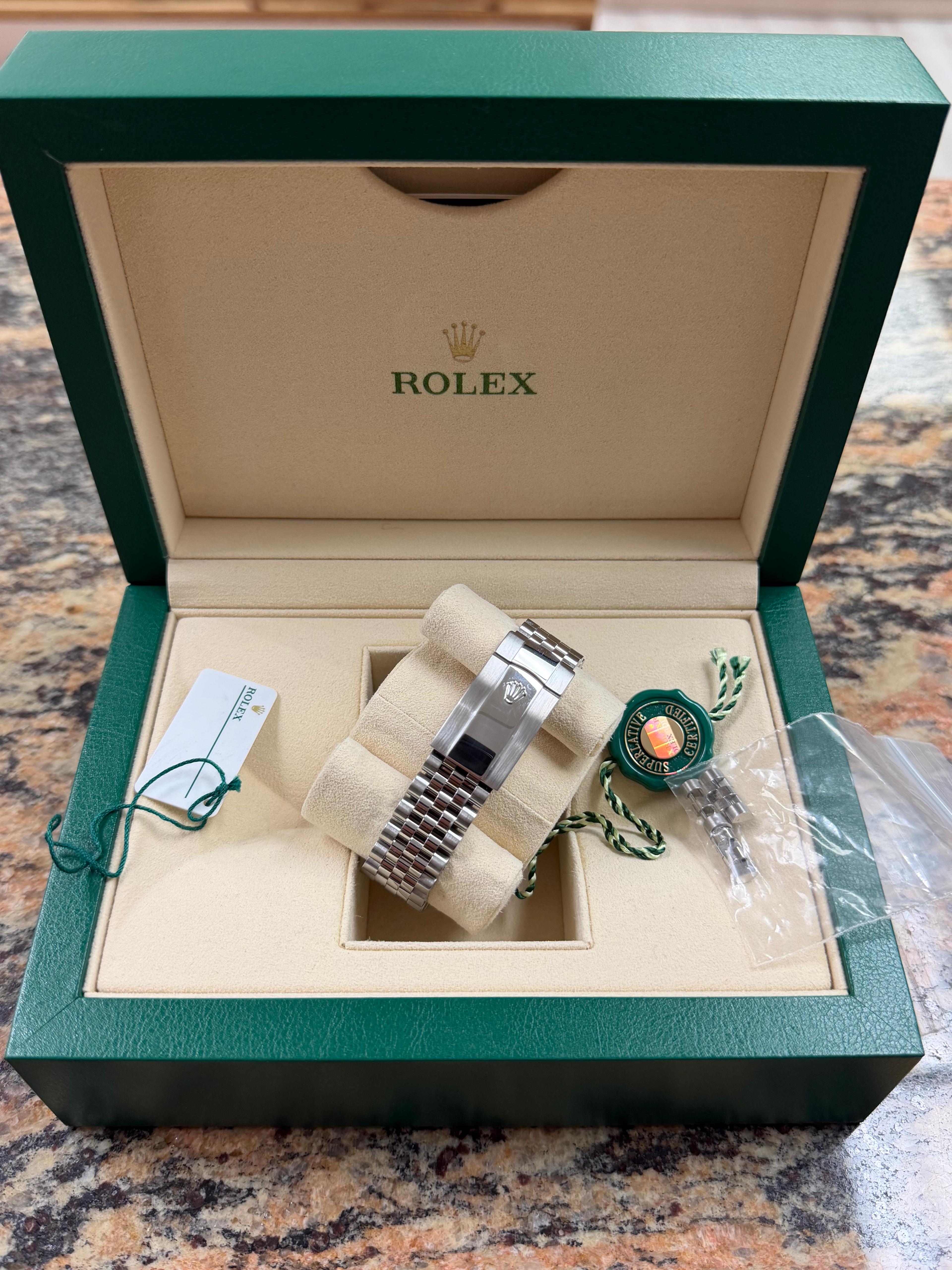 Rolex Datejust 41mm Jubilee, Blue Stick Dial Reference 126334