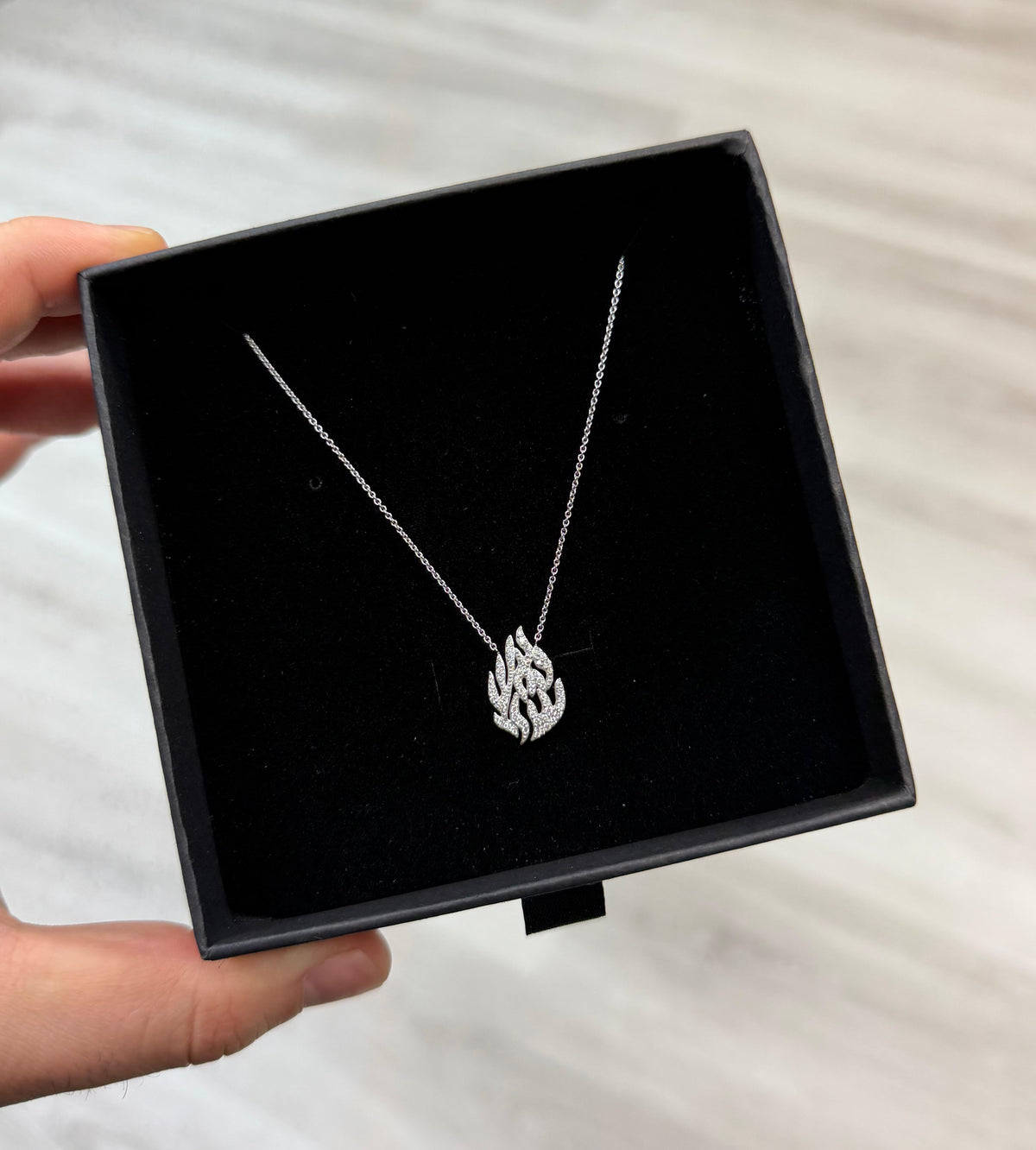 Diamond Flame Pendant