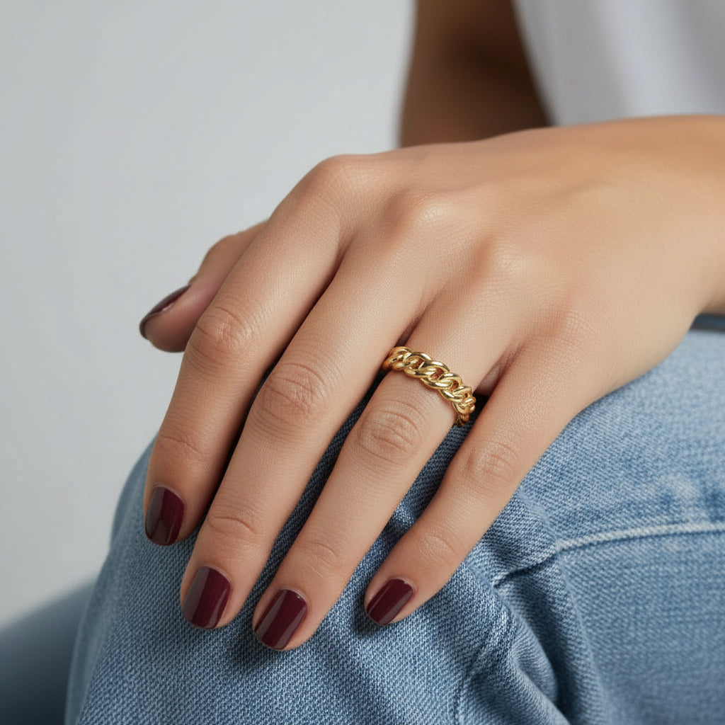 Bold Cuban Link Ring